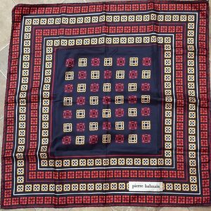 Vintage Pierre Balmain square scarf, 100% silk